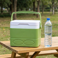 Cooler box 8.5L, passive insulated box for camping & picnics, keeps cool for 24 hours, robust cooler for car & day trips