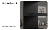 Space Saving 5-Tier Vertical Wall Shelf Easy To Install 5-Tier Vertical Shelf Multi-Functional Bookshelf Stylish Design for Collectors, Decor Enthusiasts, Living Room, Bedroom, Hallway, Kitchen