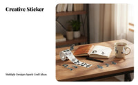 500 Pieces Music Note Stickers Waterproof Holographic Musical Note Stickers Music Symbol Sticker Roll for Gift Wrapping