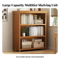 Stable Design 5-Tier Exposed Bookshelf Large Capacity 5-Tier Exposed Shelf Unit Multi-Functional Bookcase High Load-Bearing for Students, Book Lovers, Homeowners, Study Room, Bedroom, Entryway