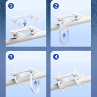 APP Distant Control Smart Curtain Actuator Long Battery Life Electric Curtain Robot Timer Function Electric Drapery Puller Easy Installation