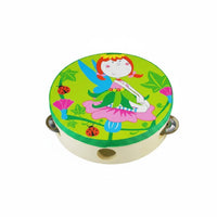Early Learning Handheld Tambourine Easy to Play chime Tambourine small Size Musical Instrument clear Percussive Sound for Children, educators, lessonroom, movement session, lessonrooms, Music Education