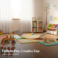 Curved Wooden Wobble Board Improves Coordination Curved Wooden Board Perceptual Training Hands-On Learning Inspired By