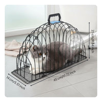 Cat Bathing Cage Portable Cat Washing Cage Multi-Functional Pet Restraint for Veterinarians, Animal Doctor Visits