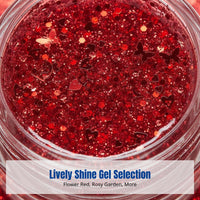 Christmas Luster Gel, Fairy Heart Sequins, Face Skin Hair, Party Stage Nightclub