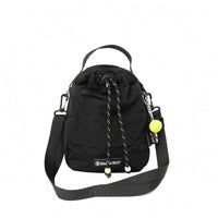 Adjustable Strap Woven Crossbody Bag Grid Pattern Drawstring Shoulder Bag Lightweight Personal Accessory Top Handle