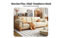 3-Seater Straight Sofa Japanese aesthetic Couch Small Apartment suitable for Home Furniture for Homeowners, Families, Living Room, Lounge Area
