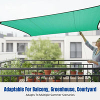 Green Shade Mesh, Thickened Sunshade, Dense Reinforced Border, Outdoor Patio, Balcony, Greenhouse, Heat Insulation