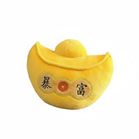 Gold Ingot Soft Ie Good Luck Attraction Chinese Wealth Symbol Pillow Gold Ingot Shaped Pillow Soft Material Soft Toy Cute Design
