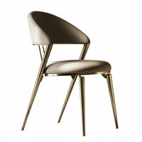 Modern Minimalist Upholstered Side Chair Light Luxury aesthetic Dining Seating Soft Upholstery Indoor Furnishing Designer Look for Interior Designers, Restaurant Owners, Hotel, Living Room, Kitchen, Home Office