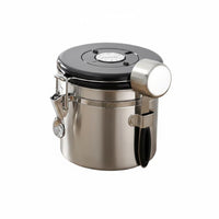 1-Way CO2 Valve Airtight Canister with Date Tracker Multi-Purpose Airtight Coffee Canister Pantry Organizer for Cafe