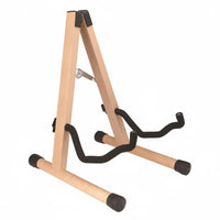 Universal Fit Wooden V-Shaped Guitar Stand Stable V-Shaped Guitar Stand Easy to Assemble Musical Instrument Support
