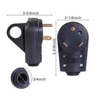 RV Replacement Male Plug 125 Electrical Potential 30 Amp RV Plug Ergonomic for Practical Hobbyists