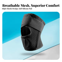 High Elasticity Compression Knee Brace Breathable Material Adjustable Compression Knee Brace Lightweight for Runners, Running, Workout