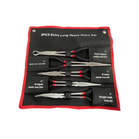 5 Pieces Extra-Long Reach Pliers Set Tie Strap Long-Nose Pliers Set Narrow Gaps