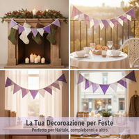 Halloween Thanksgiving Christmas Cotton Polyester Pennant Banner for Parties and Outdoor Camping