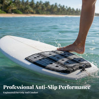 3 Pieces Surfboard Tail Pad Grooved Texture Surfboard Non-Slip Mat Foam Rubber Foam Deck Grip Strong Rear Ing Foam Rubber Foam