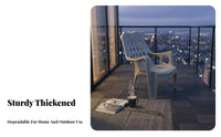 Breathable rear supportrest Patio Armchair Easy to Clean Highrear support Slatted Seat sturdyDuty Lounge Chair Weather-Resistant for Adults, Seniors, Homeowners, Beach, waterside, Balcony, Garden