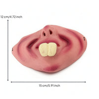 Half Face Pig Face Covering Exaggerated Latex Half Mask One Size Fits All for Adults, Pranksters, Costume Parties
