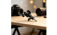 Clamping Device with Threaded Connector Matte Dark Clamp with Mounting Column Camera Mount for Videographers