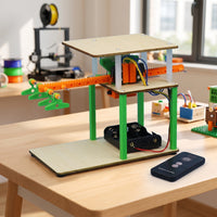 Clothes-Clothesline Rack Kit Remoteremotely-Operated Electric Clothesline Rack Model Electrically Powered STEM Project Kit for Students, Science Fair