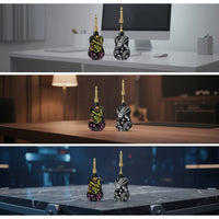 5.8GHz Wireless Guitar Transmitter Receiver Compact Instrument Wireless Transmitter Receiver Rechargeable High Compatibility for Bassists, Rehearsal