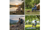 Portable Camp Stool with Storage Bag Lightweight Camp Stool with Carry Bag Compact Triangle Chair Collapsible for Campers, Anglers, Hikers, Camping, Fishing, Hiking, Outdoor Travel