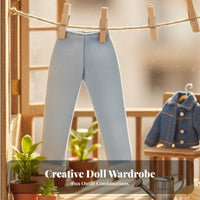 BJD Doll Clothes Doll Outfit Fashionable Miniature Pants for Kids, Display