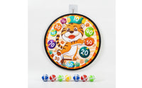 Safe Cloth Dartboard with Sticky Balls Indoor Sticky Ball Target Board Soft Toy Long-Lasting for Toddlers, Bedroom