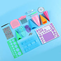 Handmade Paper Quilling Tool Set, 3-in-1 Paper Art Quilling Set for Greeting Cards, Scrapbook Decorations