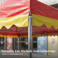 Sloped Roof Canopy Foldable Design Folding Vendor Tent Versatile Mobile Event Tent for Street Vendors, Shop Owners, Storefronts, Driveways, Patios