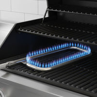 Gas Grill Burner Tube Mounting Tab Rectangular Loop Burner Tube Uniform Heat Distribution Outdoor Cooking Part