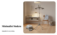 Telescopic garment maintenance rack Foldable Adjustable & Extendablesign Garment Stand Portable for Dorm Room