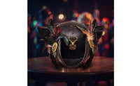Tricorn Hat with Feathers Distressed Leather Tricorn Hat Steampunk for Cosplayers, Actors, Cosplay, Halloween, Theater