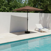 Side Umbrella Crank-Open Cantilever Umbrella Blocking for Terrace, Balcony