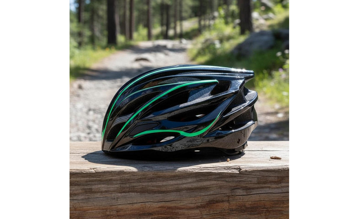 Integrally-Molded Mountain Bike Helmet Shock Resistant Adjustable Cycle Helmet Breathable Safety Headwear for Cyclists, Men, Women
