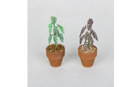 1:12 Scale Plant Ornament Lifelike Foliage 1:12 Scale Plant Realistic Detail Dollhouse Botanical Decor for Collectors, Hobbyists