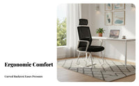 Ergonomic Design Sled Base Mesh Back Chair High Load Capacity Mesh Back Sled Chair Lightweight Office Furniture Anti-Tip and Non-Slip Feet for Students, Professionals, Guests, Dormitory, Home Study, Conference Room, Reception Area