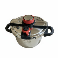 Thickened Body Burst-resistantProof Pressure Cooker 6 Safety Protections Stovetop Pressure Cooker Quick-Seal Lid Cookware Single-Hand-Hand Locking for Gas Cooktop