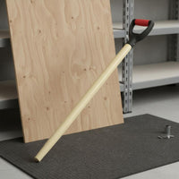 D-Shaped Grip Spade Handle Long-Lasting Wooden Shaft Polished Finish