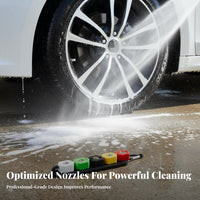 Easy Installation Pressure Washer Nozzle Tips Heavy Duty High Pressure Spray Tips Stainless Steel & Brass Construction