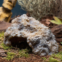 Aquarium Rocks and Aquarium Cave, Realistic Reptile Hide for Geckos and Snakes, Stable Reptile Hide Resin Rock Decor for Desert Terrariums