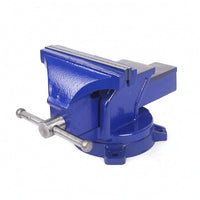 Bench Vise with Swivel Bench-Mounted Vise Manual Tool for Home Craftspeople