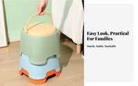Step Stool with Handle Matte Stool Furniture for Young Children