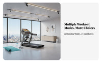 Foldable Treadmill Quiet Electric Treadmill Space-Saving Folding Running Machine for Home