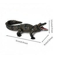 Hand-Painted Crocodile Model Reptile Growth Cycle Toy for Classroom