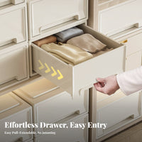 Stackable Drawer Box Space-Saving Stackable Pull-slide-out Drawer Freely Combinable