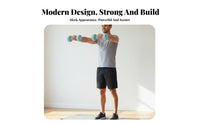 Long-Lasting Dumbbell Portable Solid Cast Iron Dumbbell Compact Strength Training Gear Non-Slip Grip for Men, Beginners, Women, Home Gym, Full Body Workout