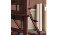 Crank Easel Sturdy Wooden Easel with Wheels Mobile for Artists