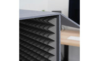 Reduces Reverberation and Reverb Desktop Soundproof Booth Easy Assembly Desktop Soundproof Box Foldable Design Tabletop Sound Isolation Box Lightweight for Students